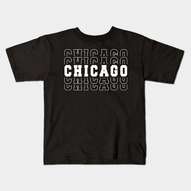 Chicago city Illinois Chicago IL Kids T-Shirt by TeeLogic